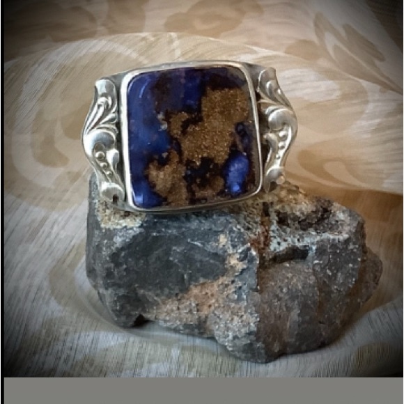 Sterling Ring, Boulder Opal , 8.5